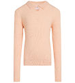 Calvin Klein Blouse - Knitted - Rib - Polo Collar - Pink Sand Calvin Klein Blouse - Knitted - Rib - Polo Collar - Pink Sand