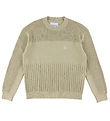 Calvin Klein Blouse - Knitted - 3-Stitches Monogram - Pale Khaki Calvin Klein Blouse - Knitted - 3-Stitches Monogram - Pale Khaki