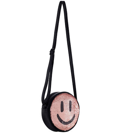 Molo Axelväska - Glitter Smile Bag - Svart/Rosa