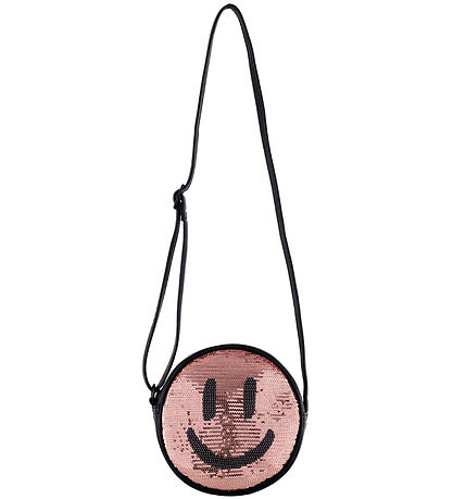 Molo Axelväska - Glitter Smile Bag - Svart/Rosa