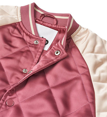 Molo Bomber Jacket - Haru - Dark Rose/Cream w. Embroidery