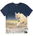 Molo T-shirt - Pink - Puma Blue