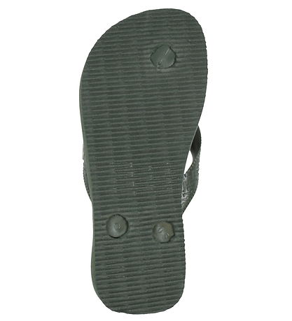 Havaianas Flip Flops - Brasil Logo - Olive Green