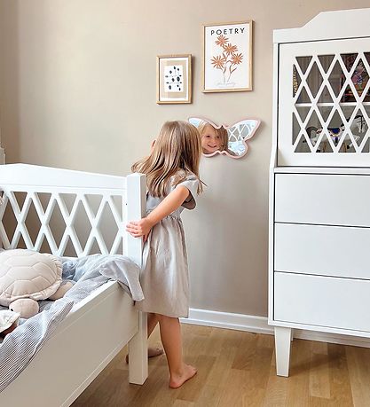 Cam Cam Children's Mirror - Butterfly - Dusty Rose