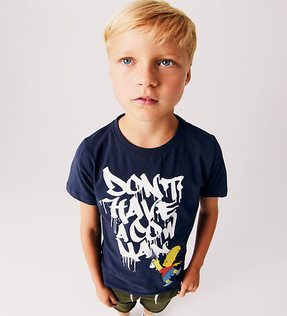 Name It T-Shirt - NkmMilas Simpsons - India Ink