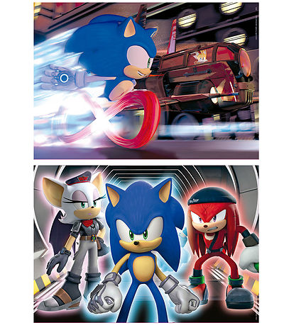 Educa Púsluspil - 2x100 Kubbar - Sonic Frumtala Neon