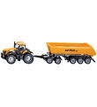 Siku Tractor w. Trailer - 1:87 - Jcb With Dolly Duck Tipping Tra Siku Tractor w. Trailer - 1:87 - Jcb With Dolly Duck Tipping Tra