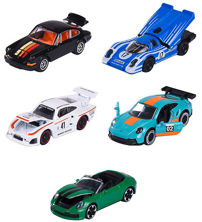 Majorette Cars - 5-Pack - Porsche Edition Majorette Cars - 5-Pack - Porsche Edition