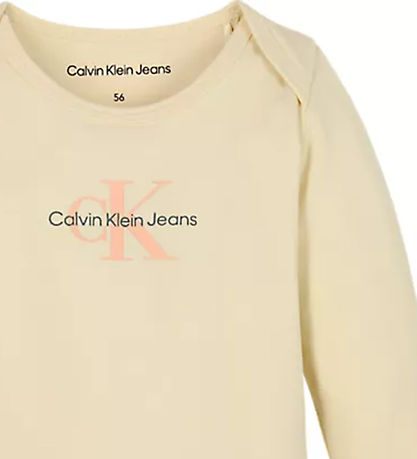 Calvin Klein Bodysuit L/æ - Monogram - Afterglow/Pink Sand