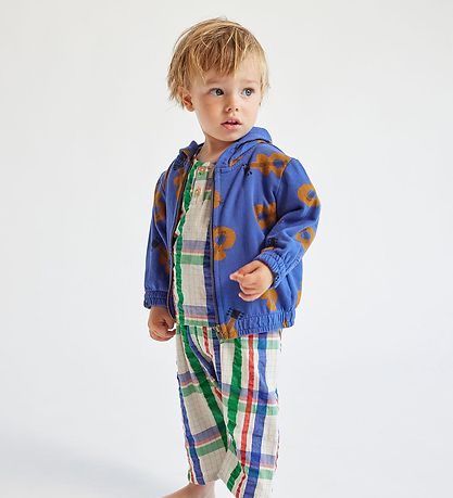 Bobo Choses Zip Sweatshirt - Navy Blue w. Guitars