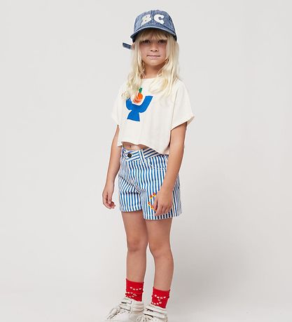 Bobo Choses Shorts - Circle Stripes - Blue