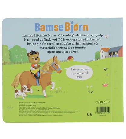 Forlaget Carlsen Book - Find Your Way with Soft Toy Bear: On the