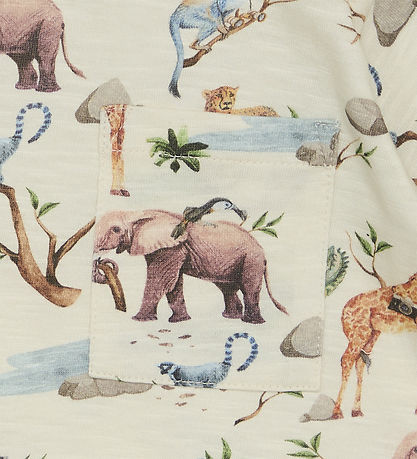 T-Shirt Hust and Claire - Ancre - Ivory av. Animaux