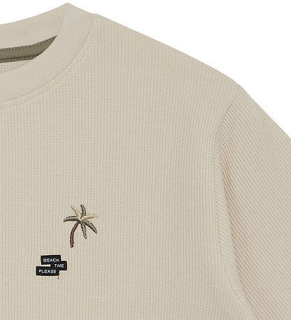 Hust and Claire T-shirt - Anskil - Sand Stone w. Palm
