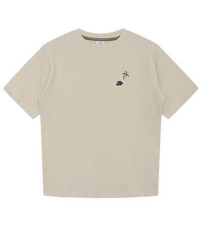 Hust and Claire T-shirt - Anskil - Sand Stone w. Palm