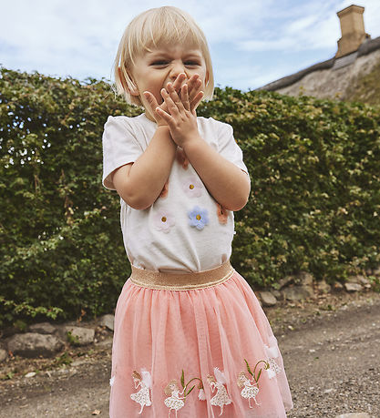 Hust and Claire T-shirt - Aliana - Whisper Melange w. Flowers
