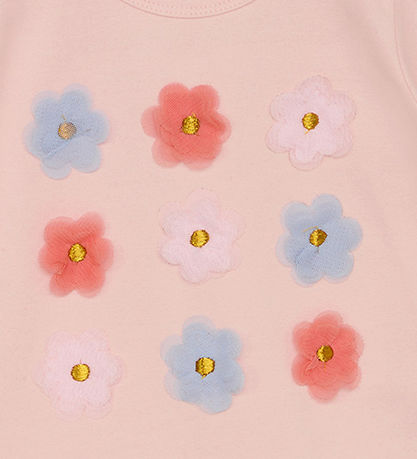 Hust and Claire T-shirt - Aliana - Icy Pink w. Flowers