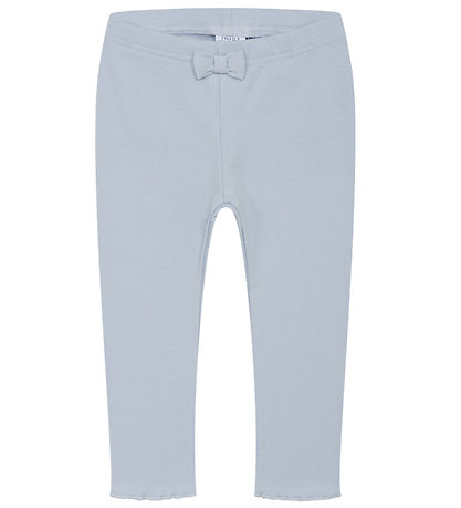 Hust and Claire Leggings - Rib - Le - Blue Flachs m. Schleife Hust and Claire Leggings - Rib - Le - Blue Flachs m. Schleife
