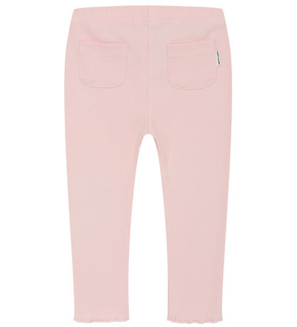 Hust and Claire Leggings - Rib - Le - Icy Pink w. Bow