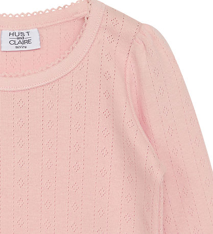 Hust and Claire Blouse - Andreia - Icy Pink w. Pointelle