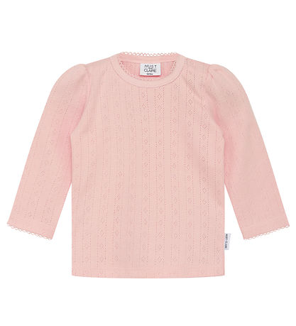 Hust and Claire Blouse - Andreia - Icy Pink w. Pointelle