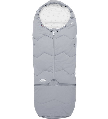Voksi Footmuff - Sky Light - 88/113 cm - Grey
