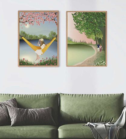 Vissevasse Poster - 50x70 cm - The Yellow Hammock