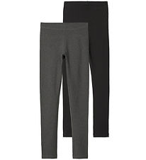 Name It Leggings - Noos - 2 Pakki - NkfVivian - Dark Grey Melang