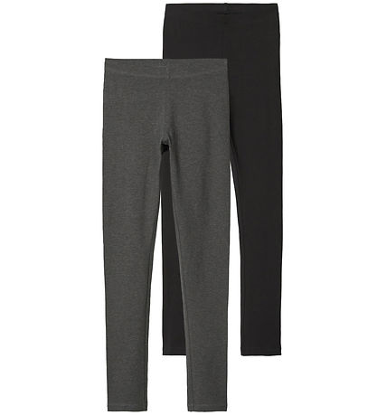 Name It Leggings - Noos - 2-pack - NkfVivian - Dark Grey Melange Name It Leggings - Noos - 2-pack - NkfVivian - Dark Grey Melange
