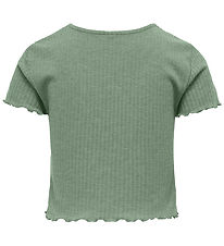 Kids Only T-Shirt - KogNella - Rib - Noos - Hedge Green