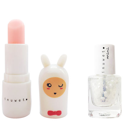 Inuwet Leplapomade/Naglalakk - Cotton Candy/Stars - Hvítt