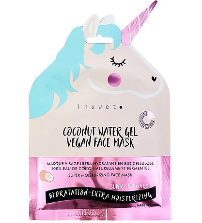Inuwet Face Mask - Unicorn - Bio Cellulose - Coconut - Pink