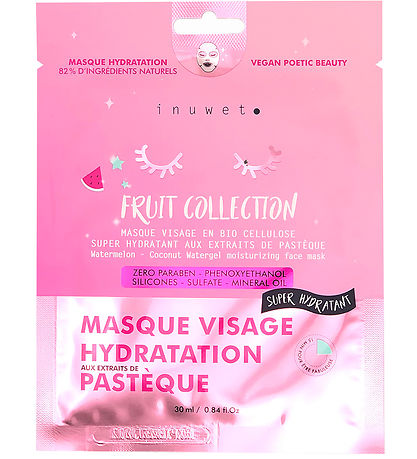 Inuwet Gesichtsmaske - Bio-Zellulose - Frucht - Kokosnuss/Wasser