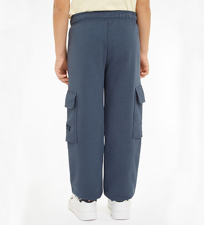 Tommy Hilfiger Sweatpants - Varsity Embr Cargo - Aegean Sea