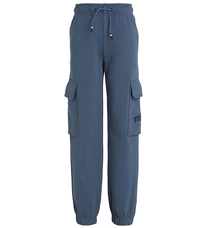 Tommy Hilfiger Sweatpants - Varsity Embr Cargo - Aegean Sea