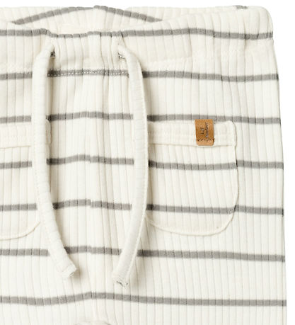 Lil' Atelier Trousers - Noos - Rib - NbmKail - Coconut Milk