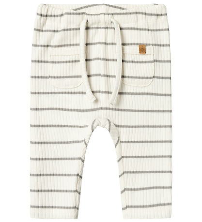 Lil' Atelier Trousers - Noos - Rib - NbmKail - Coconut Milk
