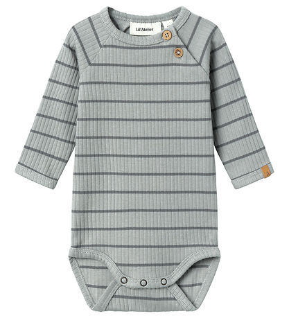 Lil' Atelier Romper l/æ - Rib - NbmKail - Kalksteen
