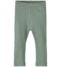 Name It Leggings - Noos - Rib - NbnKab - Lily Pad/Melange Name It Leggings - Noos - Rib - NbnKab - Lily Pad/Melange