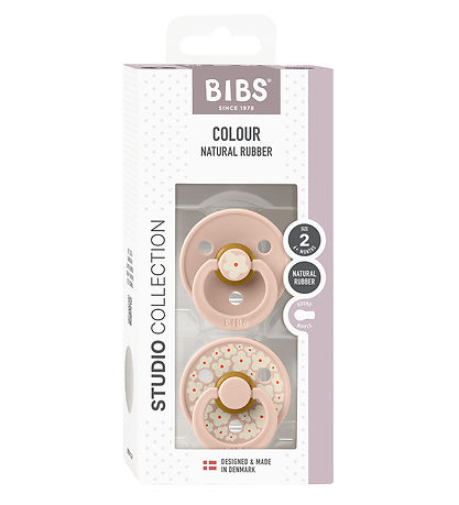 BIBS Colour Spenen - 2-pack - Maat 2 - Rond - Jasmin - Blush Mix BIBS Colour Spenen - 2-pack - Maat 2 - Rond - Jasmin - Blush Mix