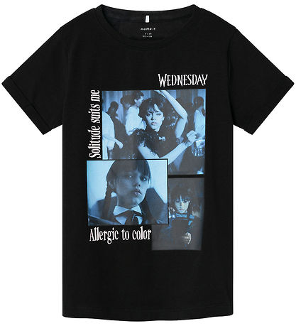 Name It T-shirt - Noos - NkfJax Wednesday - Black Name It T-shirt - Noos - NkfJax Wednesday - Black