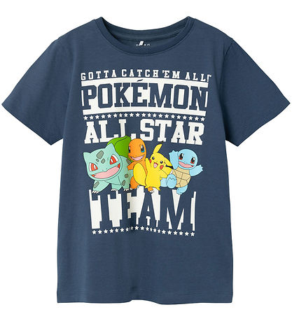 T-Shirt Name It - Non - NkmJust Pokémon - Dark Denim T-Shirt Name It - Non - NkmJust Pokémon - Dark Denim