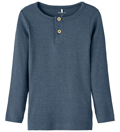 Name It Blouse - Noos - Rib - NmmKab - Bering Sea