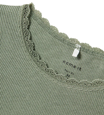 Name It Blouse - Noos - Rib - NmfKab - Lily Pad/Melange Name It Blouse - Noos - Rib - NmfKab - Lily Pad/Melange