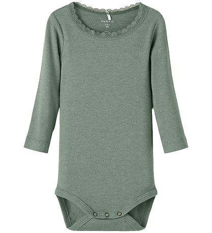 Name It Body L/æ - Noos - Rib - NbfKab - Lily Pad/Melange Name It Body L/æ - Noos - Rib - NbfKab - Lily Pad/Melange