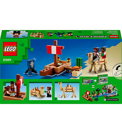LEGO® Minecraft - På tokt med sjørøverskip 21259 - 166 Deler