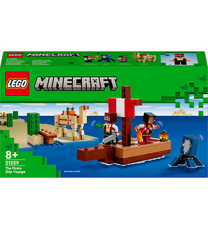 LEGO® Minecraft - På tokt med sjørøverskip 21259 - 166 Deler