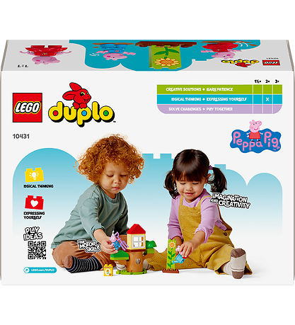 LEGO® DUPLO - Peppa Gris med hage og trehytte 10431 - 20 Deler LEGO® DUPLO - Peppa Gris med hage og trehytte 10431 - 20 Deler
