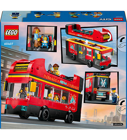 LEGO® City - Red Double-Decker Sightseeing Bus 60407 - 384 Parts