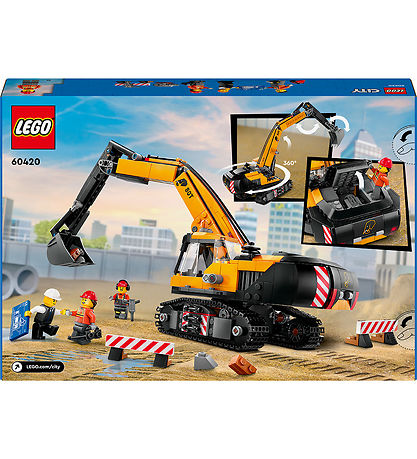 LEGO® City - Yellow Construction Excavator 60420 - 633 Parts